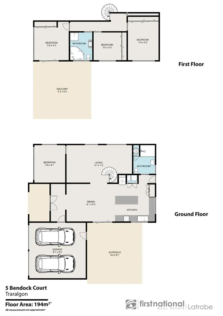 Floorplan of Homely house listing, 5 Bendock Court, Traralgon VIC 3844