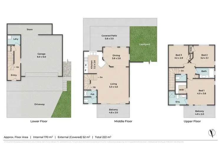 Floorplan of Homely townhouse listing, 34 Farm Street, Newmarket QLD 4051