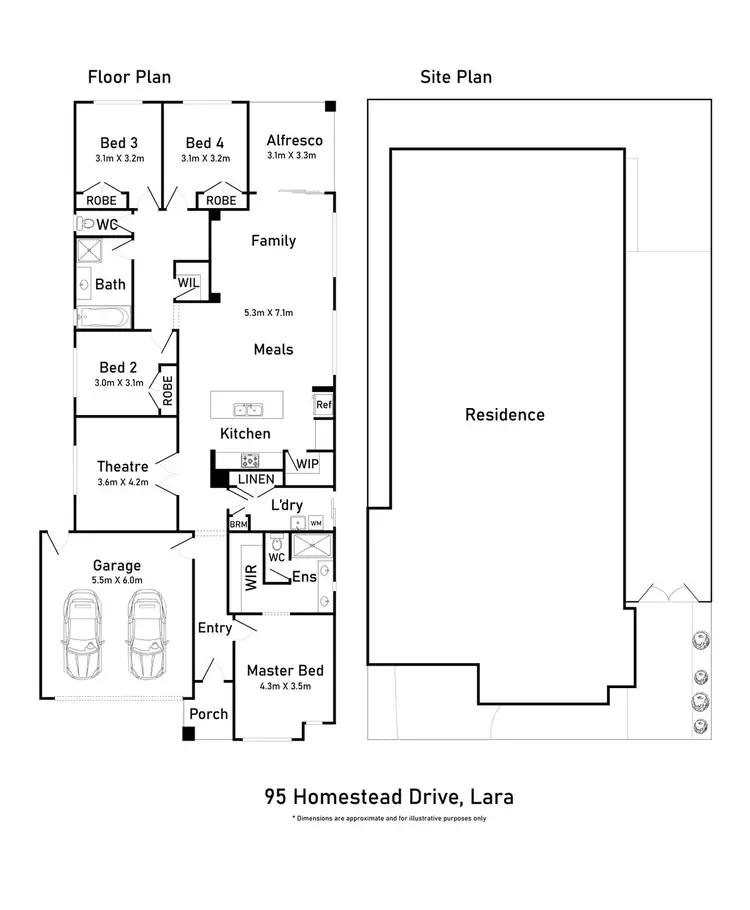Floorplan of Homely house listing, 95 Homestead Drive, Lara VIC 3212