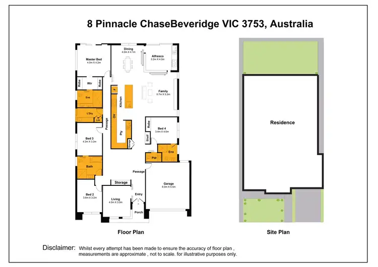 Floorplan of Homely house listing, 8 Pinnacle Chase, Beveridge VIC 3753