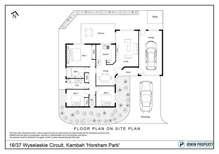 Floorplan of Homely townhouse listing, 16/37 Wyselaskie Circuit, Kambah ACT 2902