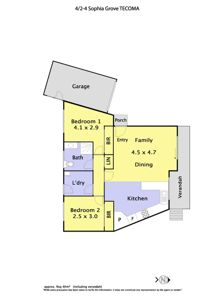 Floorplan of Homely unit listing, 4/2-4 Sophia Grove, Tecoma VIC 3160