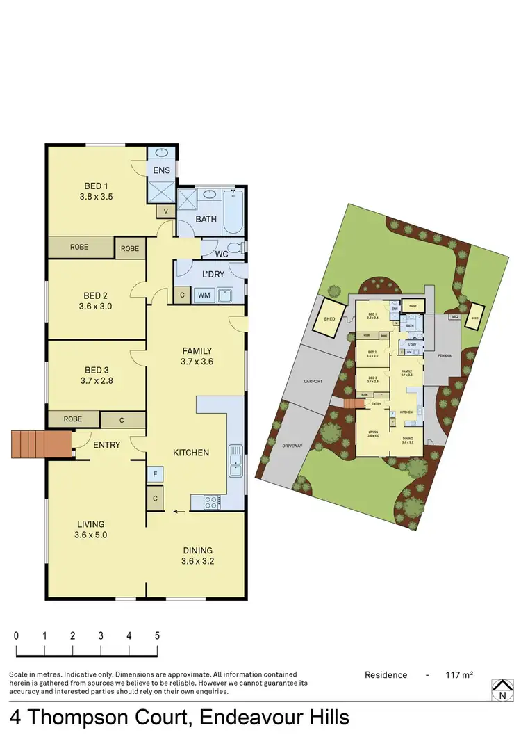Floorplan of Homely house listing, 4 Thompson Court, Endeavour Hills VIC 3802