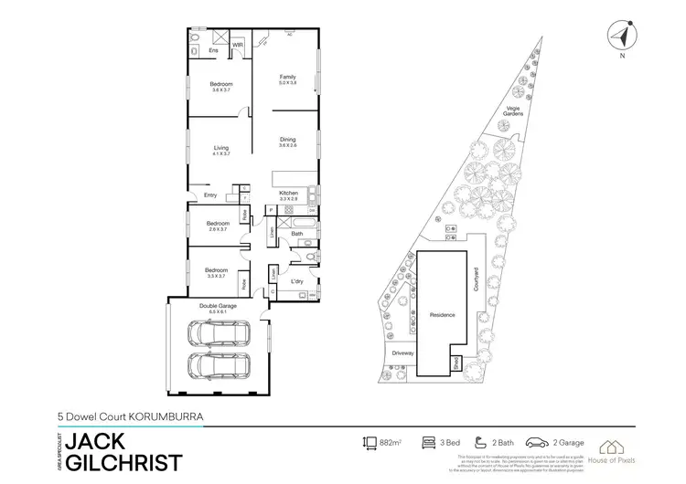 Floorplan of Homely house listing, 5 Dowel Court, Korumburra VIC 3950
