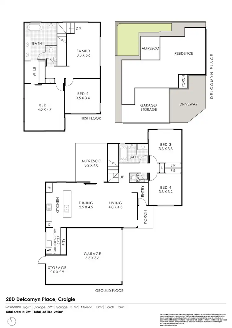 Floorplan of Homely house listing, 20d Delcomyn Place, Craigie WA 6025