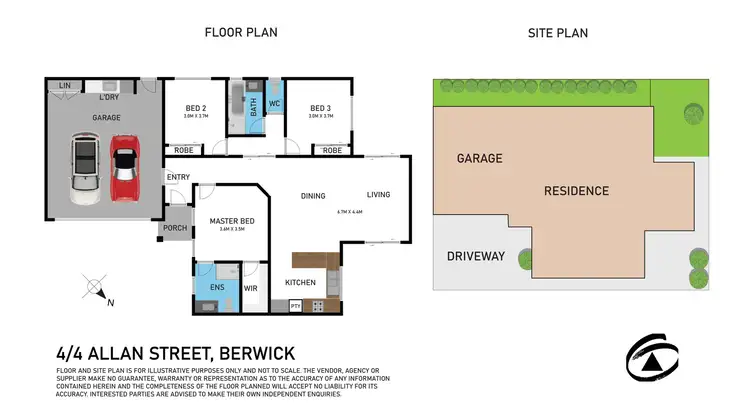 Floorplan of Homely unit listing, 4/4 Allan Street, Berwick VIC 3806