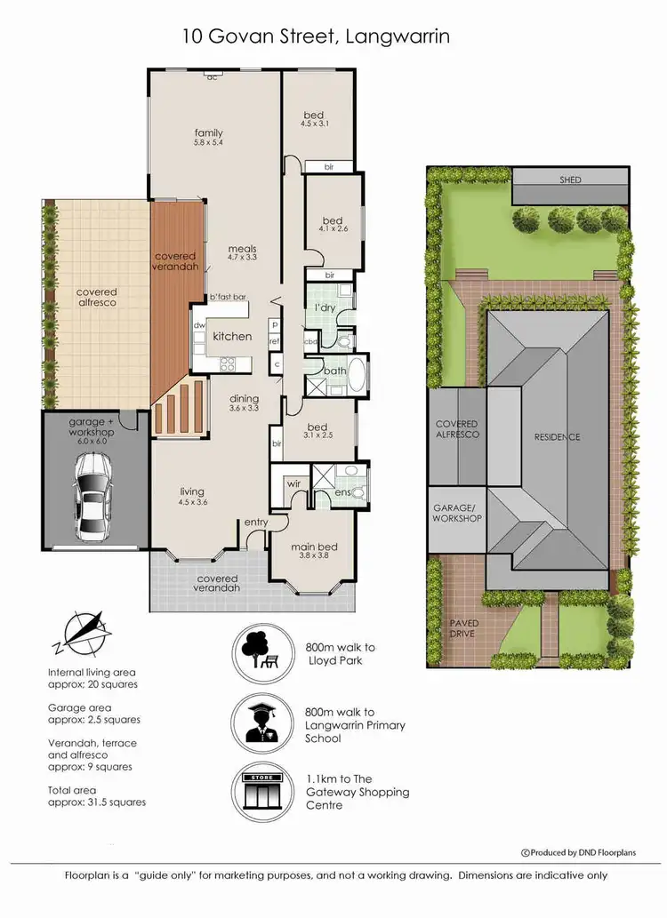Floorplan of Homely house listing, 10 Govan Street, Langwarrin VIC 3910
