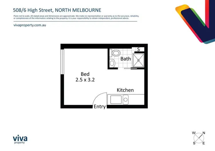 Floorplan of Homely unit listing, 508/6 High Street, North Melbourne VIC 3051