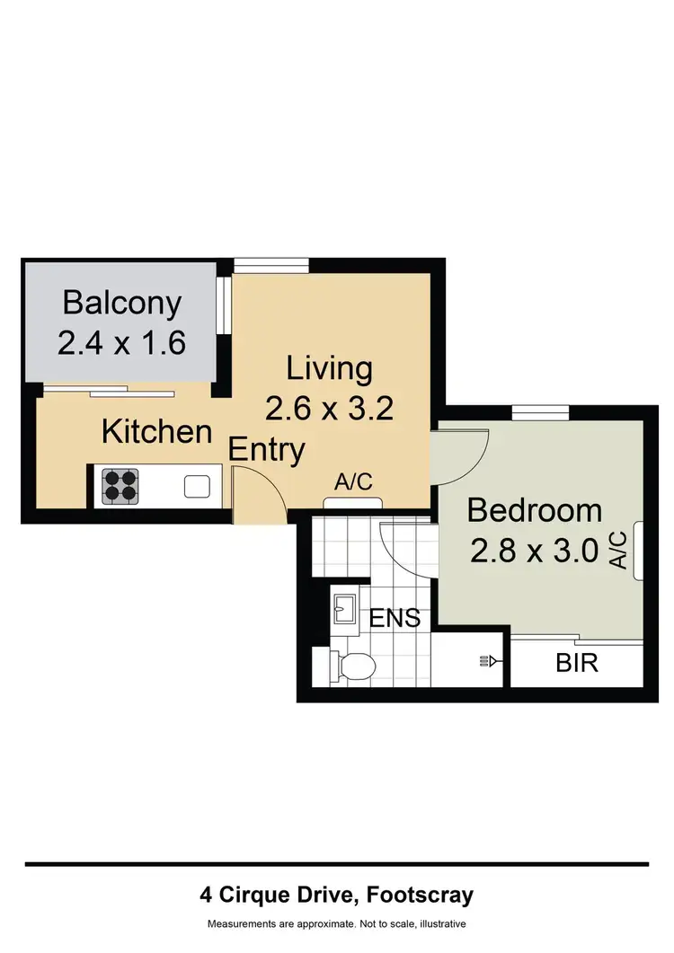 Floorplan of Homely apartment listing, 4 Cirque Drive, Footscray VIC 3011
