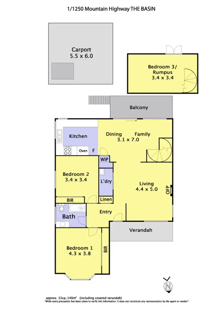 Floorplan of Homely house listing, 1/1250 MOUNTAIN HIGHWAY, The Basin VIC 3154