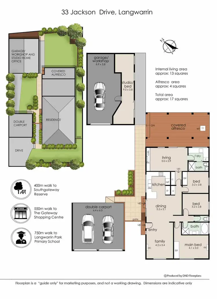 Floorplan of Homely house listing, 33 Jackson Drive, Langwarrin VIC 3910