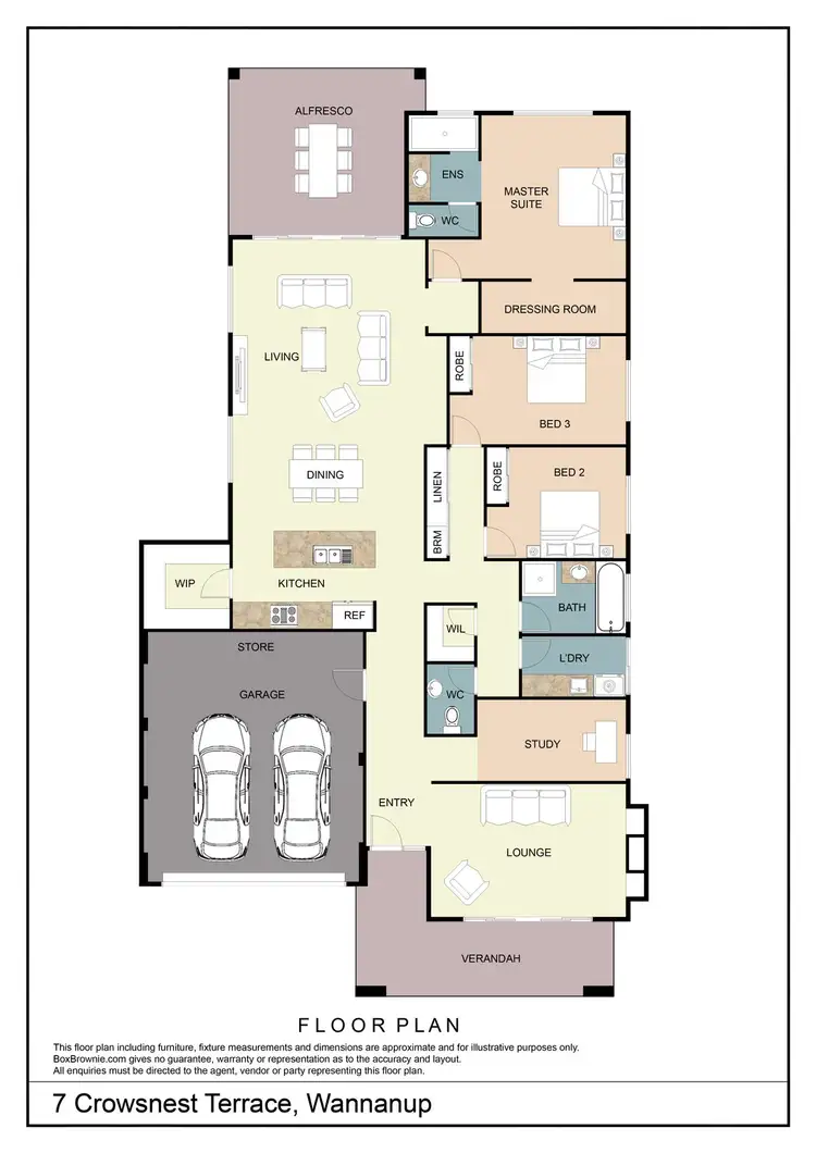 Floorplan of Homely house listing, 7 Crowsnest Terrace, Wannanup WA 6210