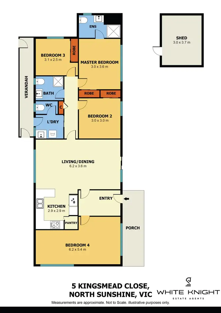 Floorplan of Homely house listing, 5 Kingsmead Close, Sunshine North VIC 3020
