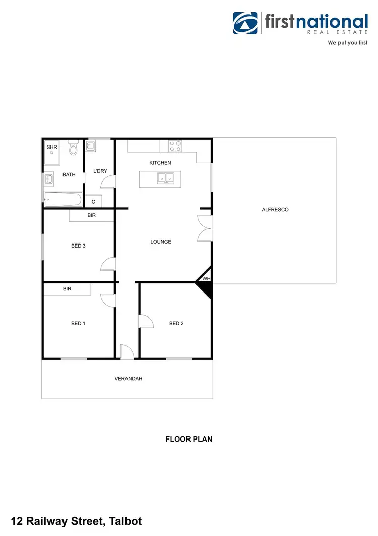 Floorplan of Homely house listing, 12 Railway Street, Talbot VIC 3371