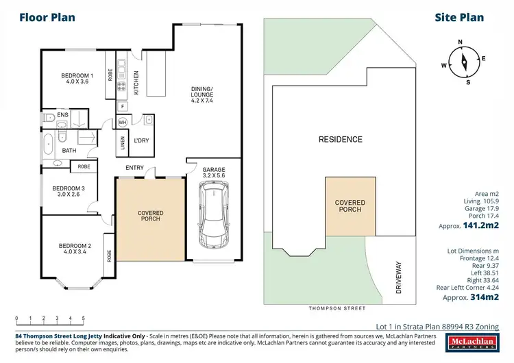 Floorplan of Homely villa listing, 84 Thompson Street, Long Jetty NSW 2261