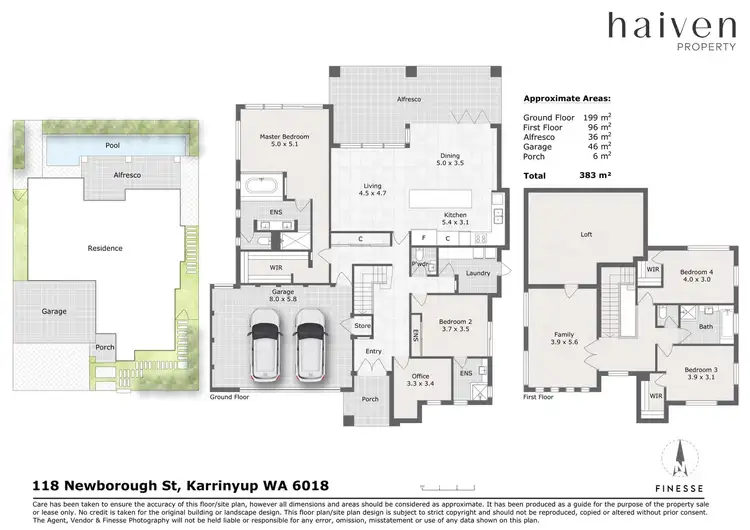 Floorplan of Homely house listing, 118 Newborough Street, Karrinyup WA 6018