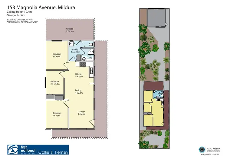 Floorplan of Homely house listing, 153 Magnolia Avenue, Mildura VIC 3500