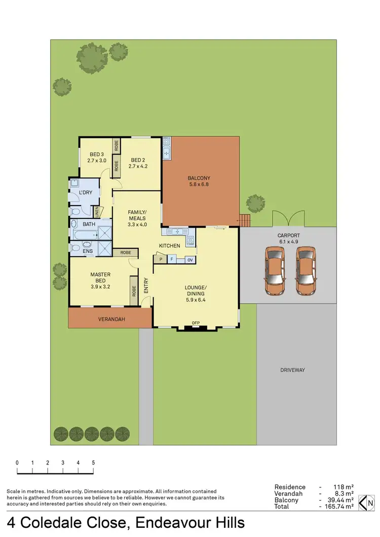Floorplan of Homely house listing, 4 Coledale Close, Endeavour Hills VIC 3802
