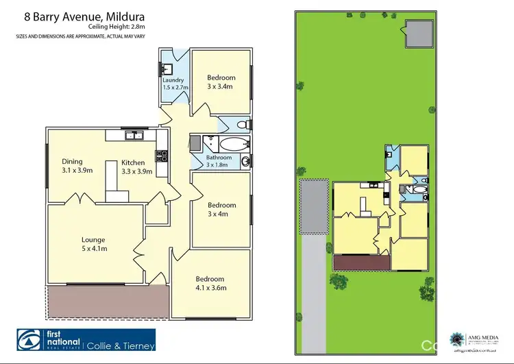 Floorplan of Homely house listing, 8 Barry Avenue, Mildura VIC 3500