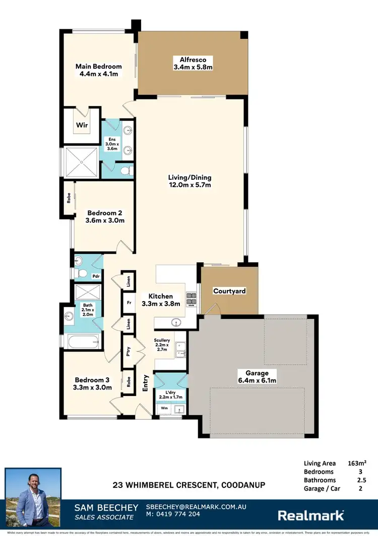 Floorplan of Homely house listing, 23 Whimbrel Crescent, Coodanup WA 6210