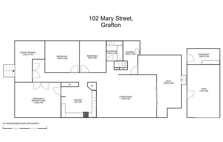 Floorplan of Homely house listing, 102 Mary Street, Grafton NSW 2460
