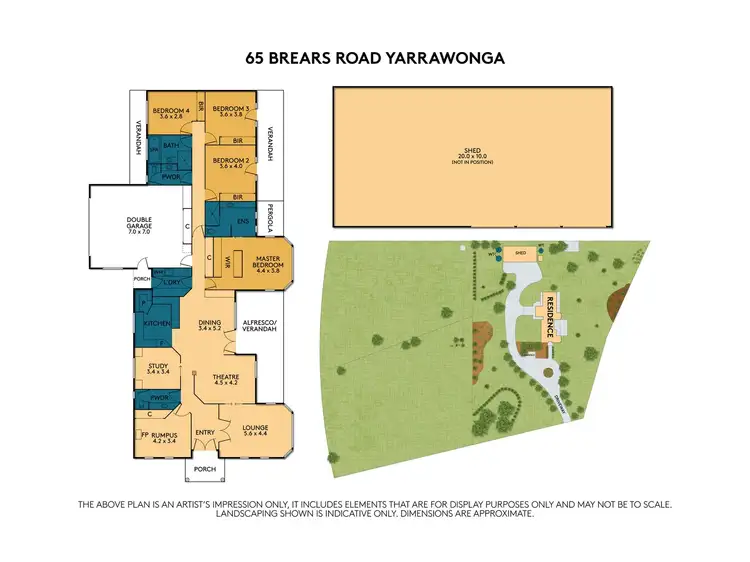Floorplan of Homely house listing, 65 Brears Road, Yarrawonga VIC 3730