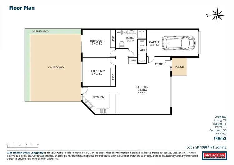 Floorplan of Homely villa listing, 2/38 Rhodin Drive, Long Jetty NSW 2261