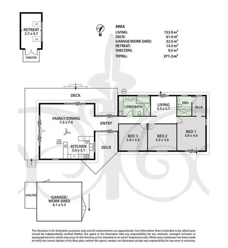 Floorplan of Homely house listing, 3 Parr Street, Nairne SA 5252