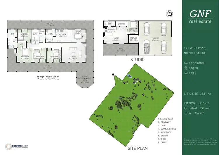 Floorplan of Homely rural property listing, 94 Savins Road, North Lismore NSW 2480