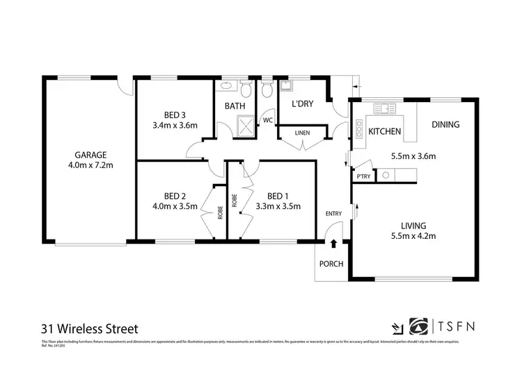 Floorplan of Homely house listing, 31 Wireless Street, Kangaroo Flat VIC 3555