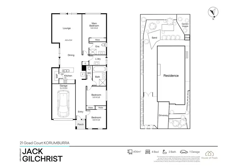 Floorplan of Homely house listing, 21 Goad Court, Korumburra VIC 3950