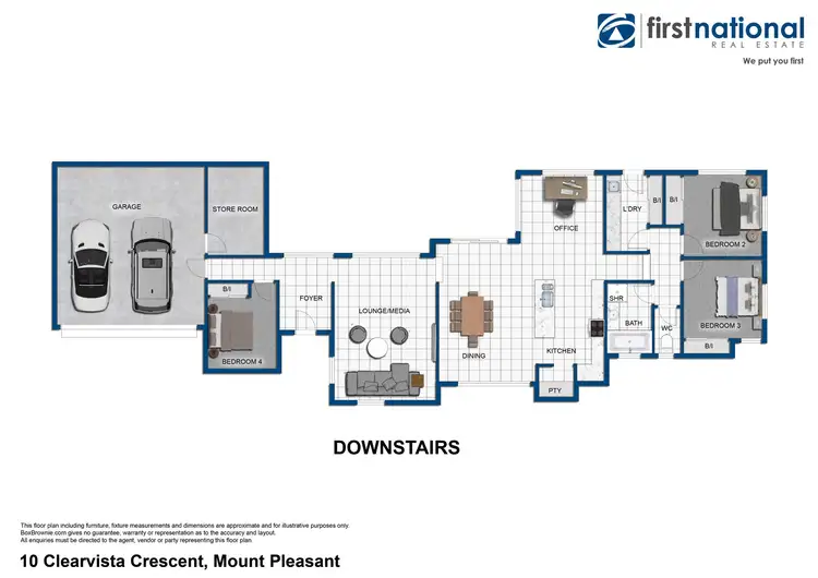 Floorplan of Homely house listing, 10 Clearvista Crescent, Mount Pleasant QLD 4740