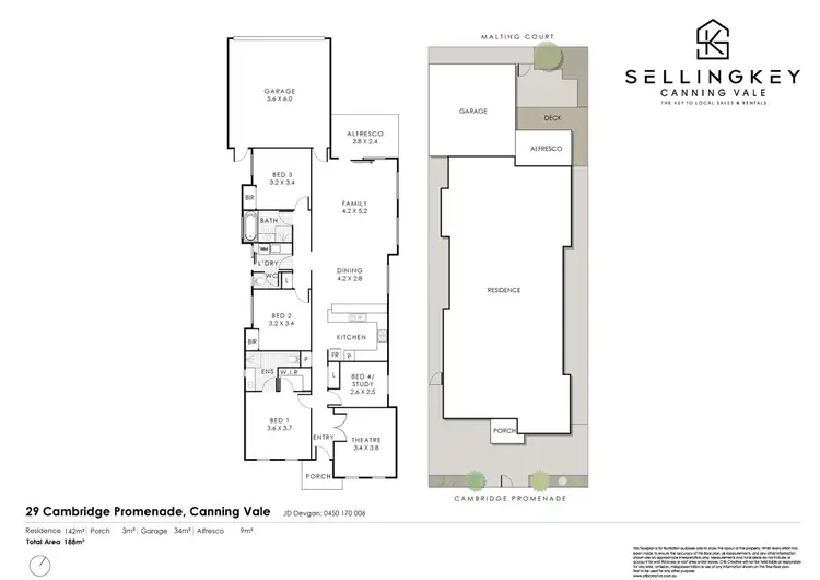 Floorplan of Homely house listing, 29 Cambridge Promenade, Canning Vale WA 6155
