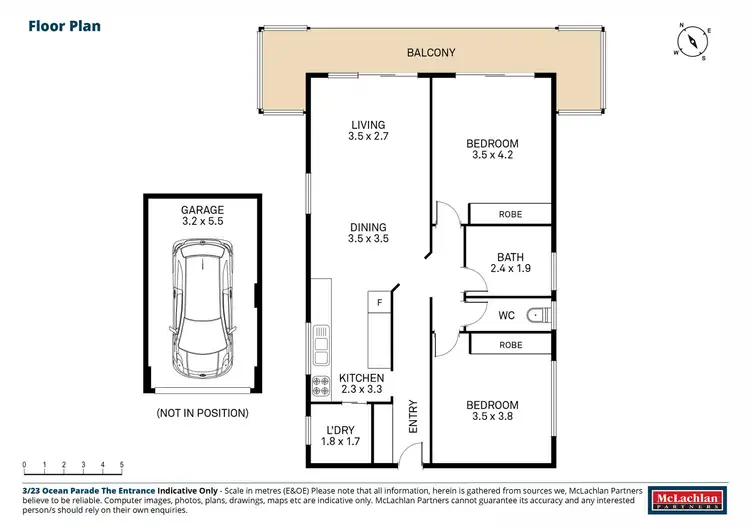 Floorplan of Homely apartment listing, 3/23 Ocean Parade, The Entrance NSW 2261
