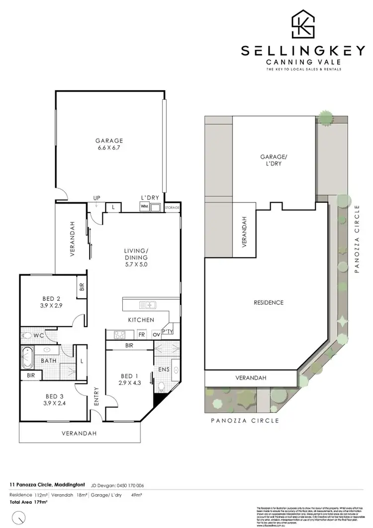 Floorplan of Homely house listing, 11 Panozza Circle, Maddington WA 6109
