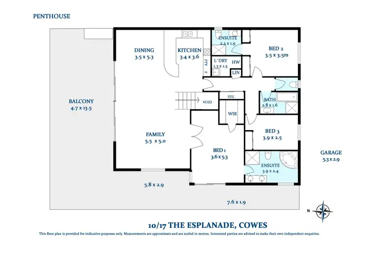 Floorplan of Homely apartment listing, 10/17 The Esplanade, Cowes VIC 3922