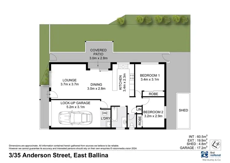 Floorplan of Homely unit listing, 3/35 Anderson Street, East Ballina NSW 2478