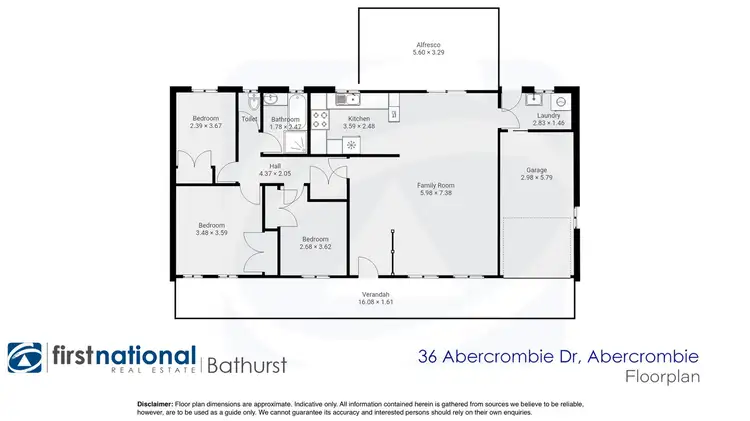 Floorplan of Homely house listing, 36 Abercrombie Drive, Abercrombie NSW 2795