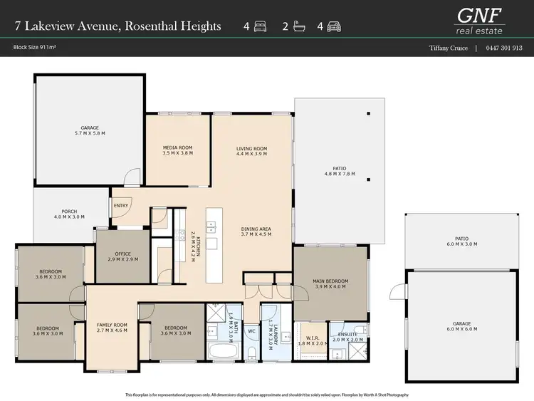 Floorplan of Homely house listing, 7 Lakeview Avenue, Rosenthal Heights QLD 4370