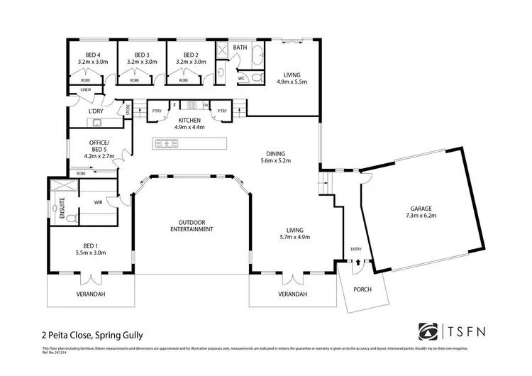 Floorplan of Homely house listing, 2 Peita Close, Spring Gully VIC 3550