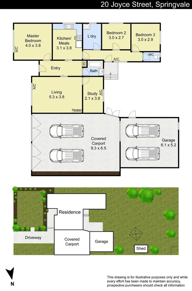 Floorplan of Homely house listing, 20 Joyce Street, Springvale VIC 3171