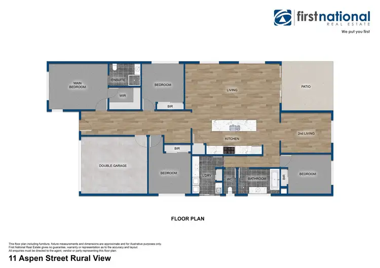 Floorplan of Homely house listing, 11 Aspen Street, Rural View QLD 4740