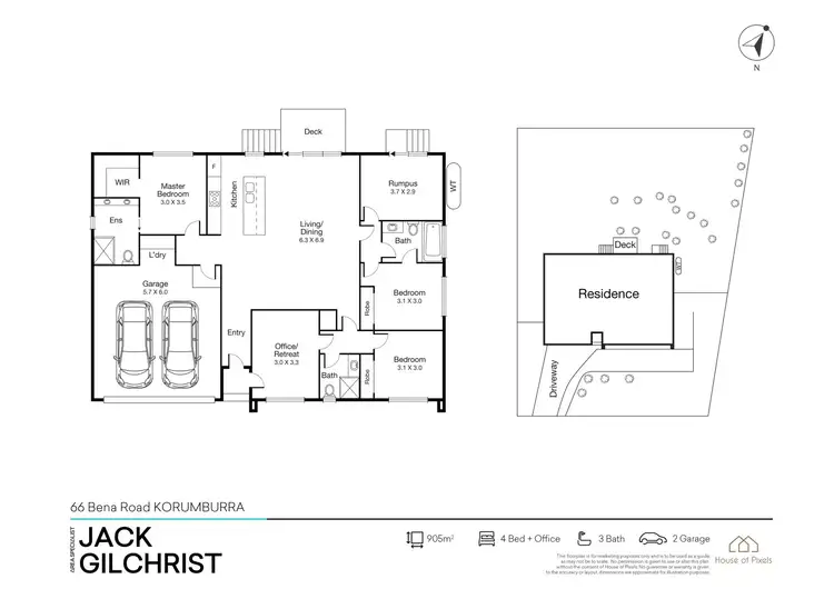 Floorplan of Homely house listing, 66 Bena Road, Korumburra VIC 3950
