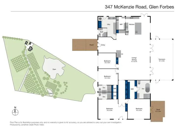 Floorplan of Homely rural property listing, 347 McKenzie Road, Glen Forbes VIC 3990