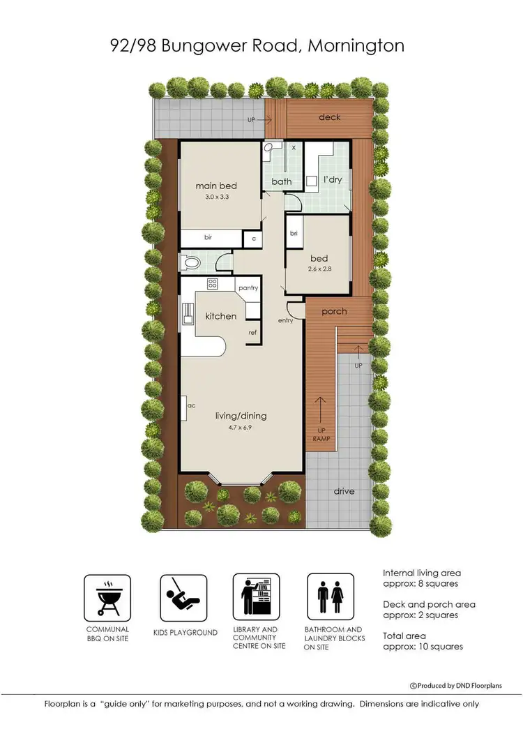 Floorplan of Homely retirement listing, 92/98 Bungower Road, Mornington VIC 3931