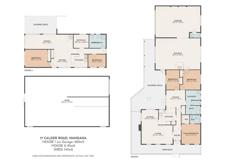 Floorplan of Homely house listing, 17 Calder Road, Nangana VIC 3781