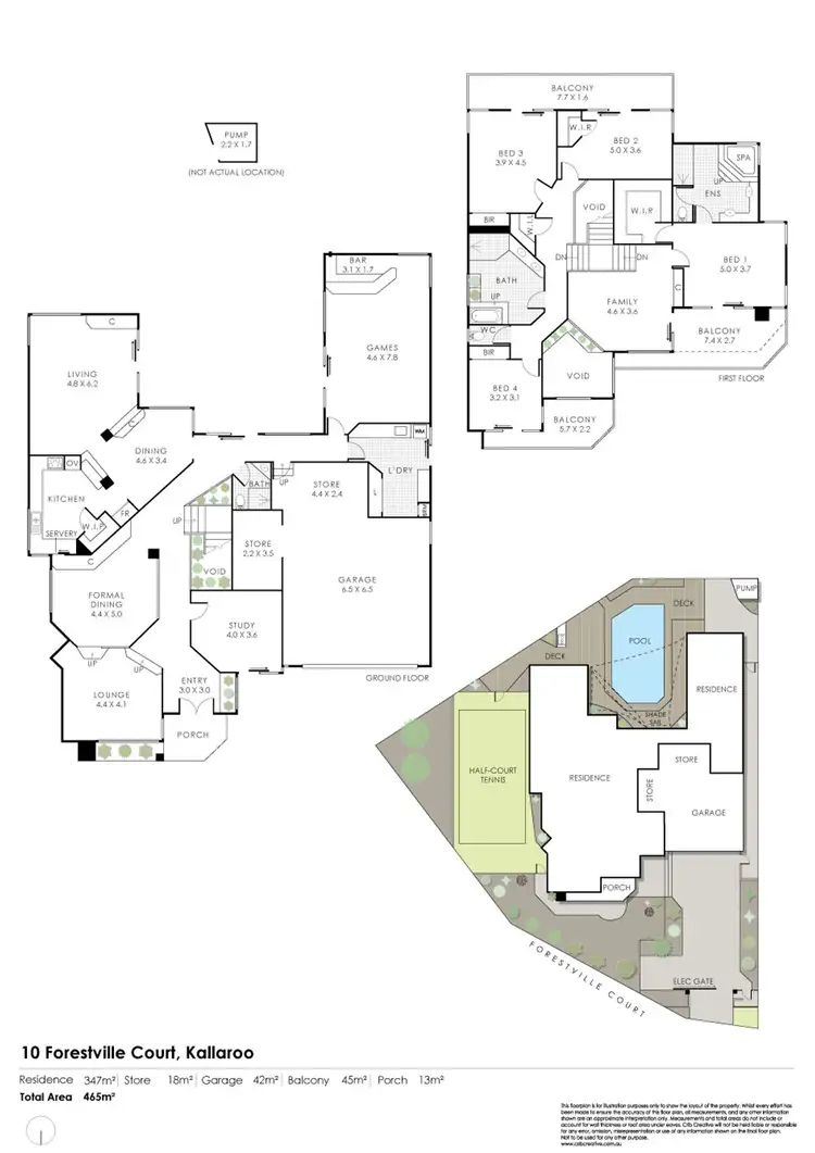 Floorplan of Homely house listing, 10 FORESTVILLE COURT, Kallaroo WA 6025