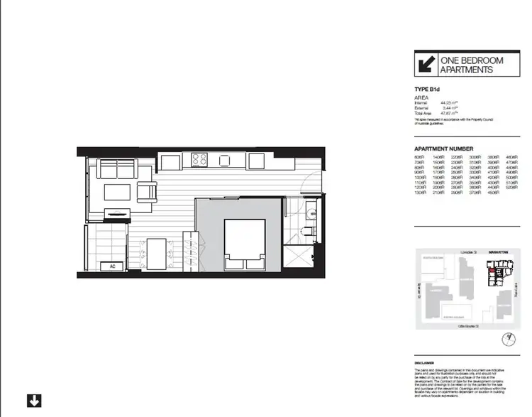 Floorplan of Homely apartment listing, 4406/33 Rose Lane, Melbourne VIC 3000