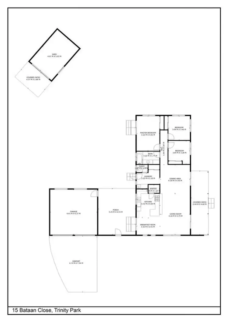 Floorplan of Homely house listing, 15 Bataan Close, Trinity Park QLD 4879
