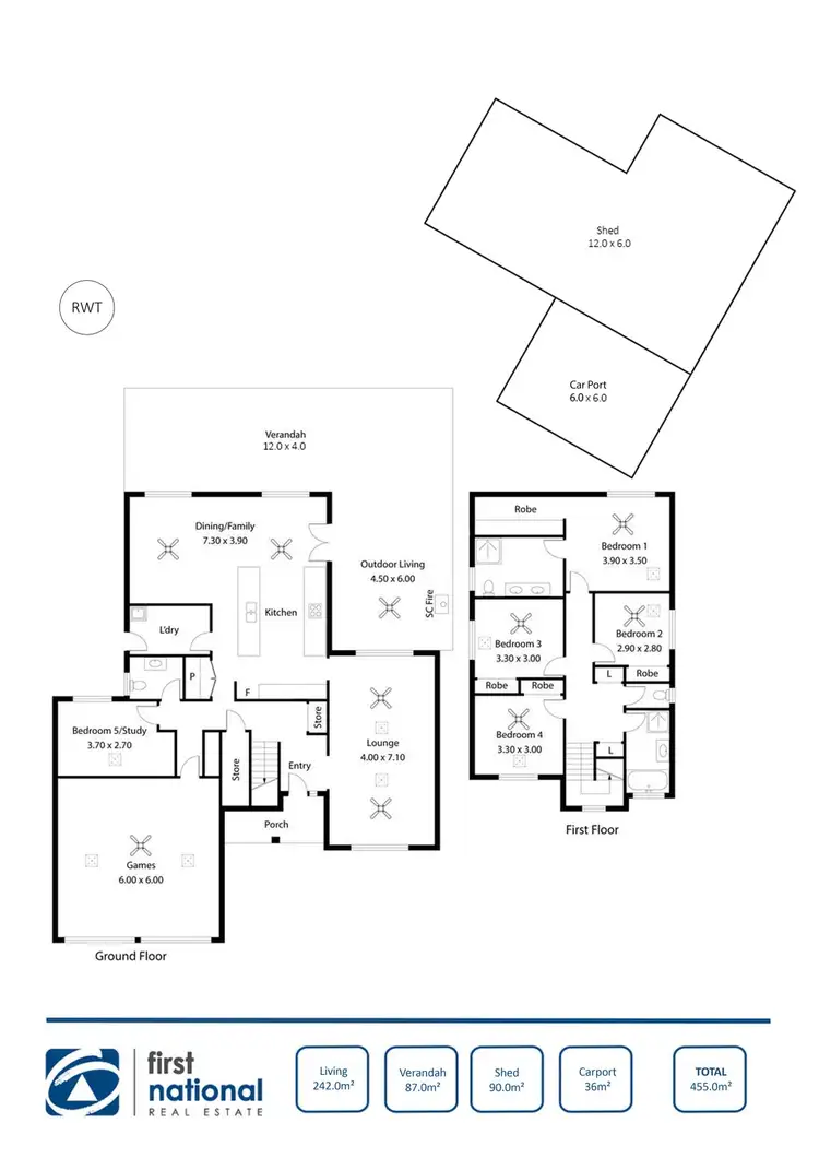 Floorplan of Homely house listing, 5 Hooper Court, North Moonta SA 5558